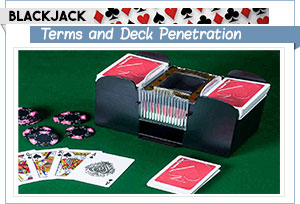 pénétration du deck de blackjack