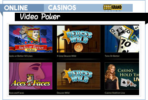 vidéo poker eurogrand casino