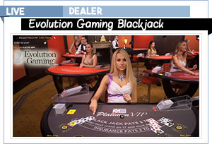 blackjack evolution gaming avec croupier en direct