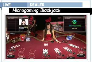 blackjack microgaming avec croupier en direct