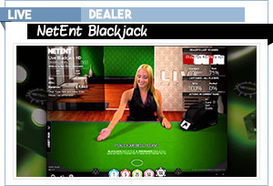 blackjack netent avec croupier en direct