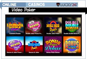 vidéo poker du casino lucky247