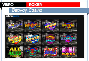 vidéo poker betway casino