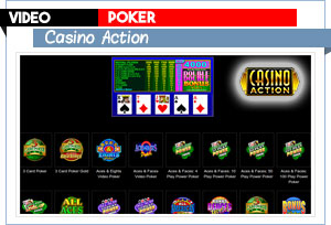 action de casino de vidéo poker