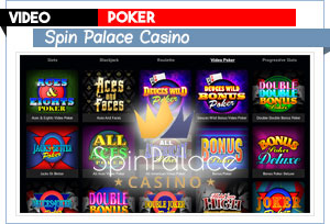 vidéo poker spin palace casino