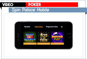 vidéo poker spin palace mobile