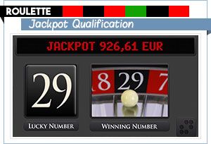 qualification de jackpot à la roulette