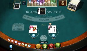 capture d'écran de blackjack switch