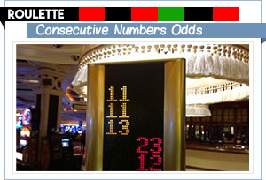 roulette Calcul des Cotes pour les Numéros Consécutifs