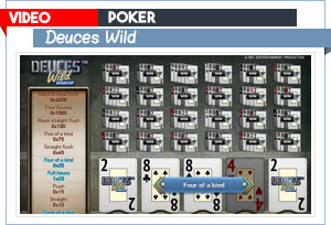 vidéo poker deuces wild