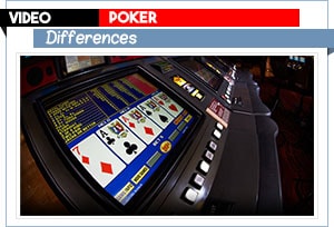 différences de vidéo poker